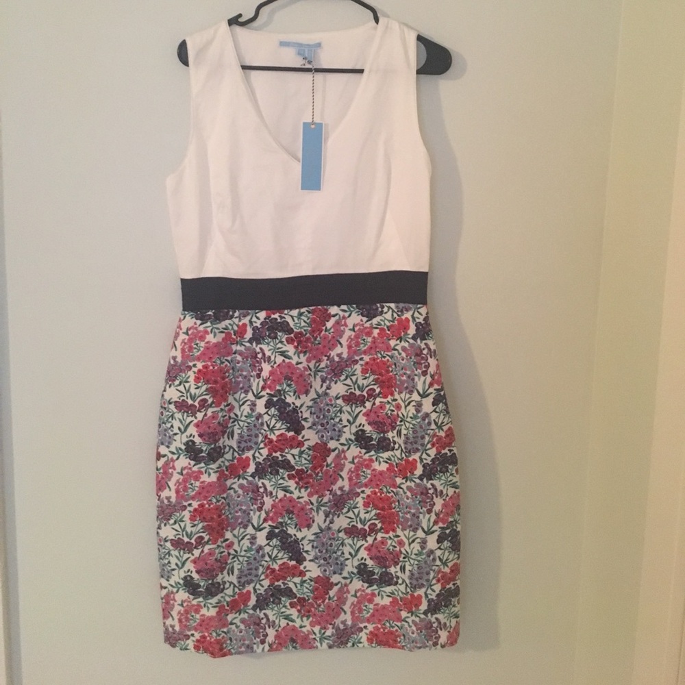 Draper James White and Floral Dress